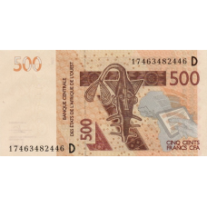 P419Df Mali - 500 Francs Year 2017